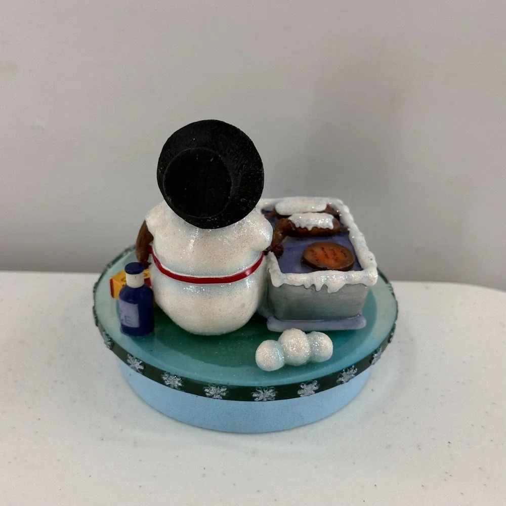 Meet the Flakes Snowman Cookie Candle Topper Baking Decoration Christmas‎